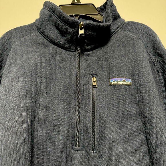 Patagonia Better Sweater Navy Rib-Knit Quarter-Zip Pullover XL - Men's - Picture 11 of 16